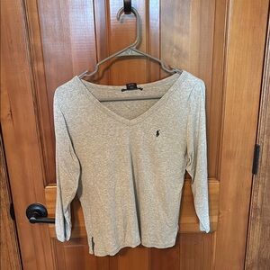 Polo by Ralph Lauren Light Gray V-Neck